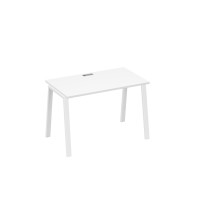 Стол письменный на металлокаркасе TRE белый премиум / металлокаркас белый А4 Б3 013 БП