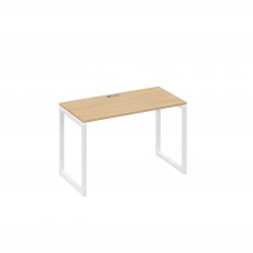 Стол письменный на металлокаркасе QUATTRO натуральный дуб / металлокаркас белый А4 Б4 003 НД