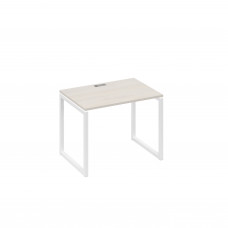 Стол письменный на металлокаркасе QUATTRO дуб / металлокаркас белый А4 Б4 012 ДШ