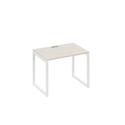 Стол письменный на металлокаркасе QUATTRO дуб / металлокаркас белый А4 Б4 012 ДШ