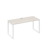 Стол письменный на металлокаркасе QUATTRO дуб / металлокаркас белый А4 Б4 015 ДШ