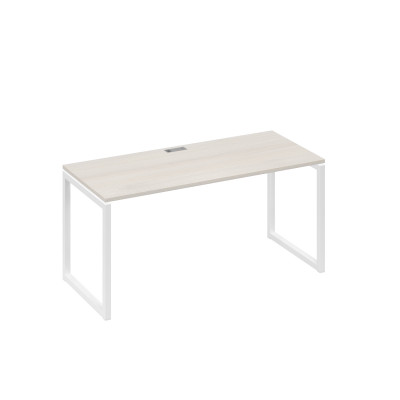 Стол письменный на металлокаркасе QUATTRO дуб / металлокаркас белый А4 Б4 015 ДШ