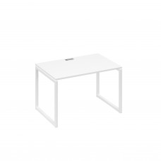 Стол письменный на металлокаркасе QUATTRO белый премиум / металлокаркас белый А4 Б4 023 БП
