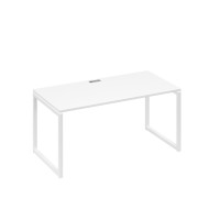 Стол письменный на металлокаркасе QUATTRO белый премиум / металлокаркас белый А4 Б4 025 БП