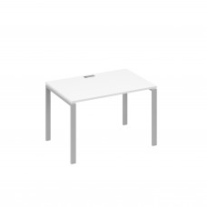 Стол письменный на металлокаркасе UNO белый премиум / металлокаркас серый А4 С1 023 БП