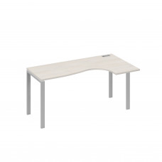 Стол эргономичный "Классика" правый на металлокаркасе UNO дуб / металлокаркас серый А4 С1 036 ДШ