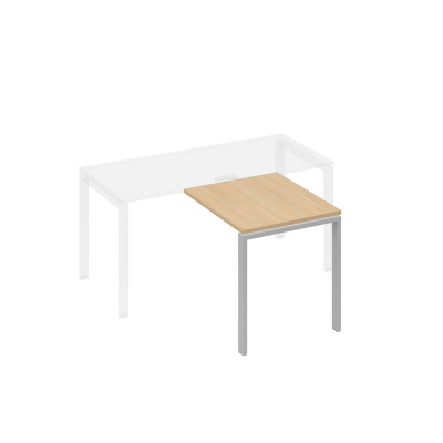 Брифинг-приставка каркас UNO металл натуральный дуб / металлокаркас серый А4 С1 073 НД