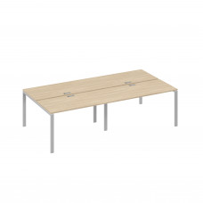 Рабочая станция на металлокаркасе UNO (4х140) дуб скандинавский / металлокаркас серый А4 С1 174-2 ДК