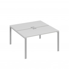 Рабочая станция на металлокаркасе UNO (2х140) серый / металлокаркас серый А4 С1 174 СЕ