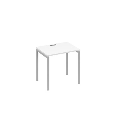 Стол письменный на металлокаркасе DUE белый премиум / металлокаркас серый А4 С2 001 БП