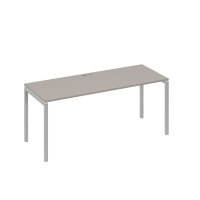 Стол письменный на металлокаркасе DUE мокко премиум / металлокаркас серый А4 С2 016 МП