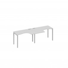 Рабочая станция столы Классика каркас DUE (2х120) серый / металлокаркас серый А4 С2 031-2 СЕ