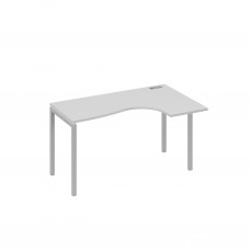 Стол правый "Классика" на металлокаркасе DUE эргономичный серый / металлокаркас серый А4 С2 034 СЕ