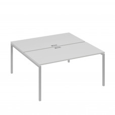 Рабочая станция (2х160) с металлокаркасом DUE серый / металлокаркас серый А4 С2 178 СЕ