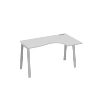 Стол эргономичный на металлокаркасе TRE правый "Классика" серый / металлокаркас серый А4 С3 034 СЕ