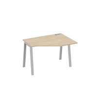 Стол эргономичный металлокаркас TRE правый "Техно" дуб скандинавский / металлокаркас серый А4 С3 052 ДК