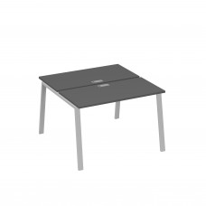 Рабочая станция (2х120) на каркасе TRE антрацит премиум / металлокаркас серый А4 С3 170 АР