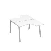 Рабочая станция каркас TRE столы Классика (2х120) белый премиум / металлокаркас серый А4 С3 180 БП