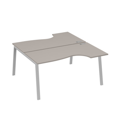 Рабочая станция опоры TRE (2х160) столы Классика мокко премиум / металлокаркас серый А4 С3 185 МП