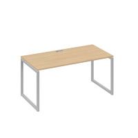 Стол письменный на металлокаркасе QUATTRO натуральный дуб / металлокаркас серый А4 С4 025 НД