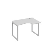 Стол эргономичный правый на каркас QUATTRO Классика серый / металлокаркас серый А4 С4 042 СЕ