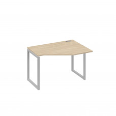 Стол эргономичный правый "Техно" на металлокаркасе QUATTRO дуб скандинавский / металлокаркас серый А4 С4 052 ДК