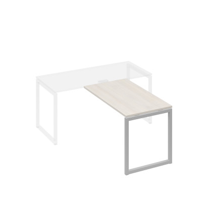 Брифинг-приставка на металлокаркасе QUATTRO дуб / металлокаркас серый А4 С4 074 ДШ