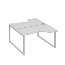 Рабочая станция каркас QUATTRO (2х140) столы Классика серый / металлокаркас серый А4 С4 184 СЕ