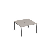 Стол 140 на металлокаркасе TRE для переговорной мокко премиум / металлокаркас антрацит А4 А3 135 МП