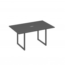 Стол 160 каркас QUATTRO для переговоров антрацит премиум / металлокаркас антрацит А4 А4 121 АР