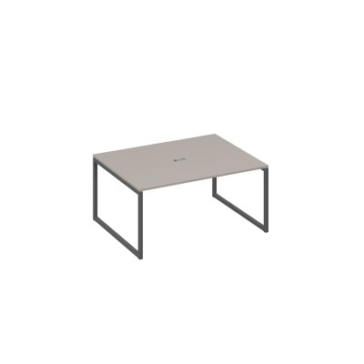 Стол 160 на опорах QUATTRO для переговоров мокко премиум / металлокаркас антрацит А4 А4 133 МП