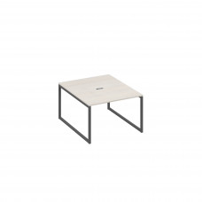 Стол 120 переговорный с металлокаркасом QUATTRO дуб / металлокаркас антрацит А4 А4 134 ДШ