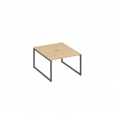 Стол 120 переговорный с металлокаркасом QUATTRO натуральный дуб / металлокаркас антрацит А4 А4 134 НД