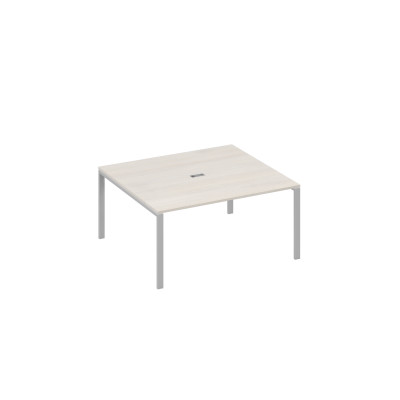 Стол 160 на каркасе UNO для переговоров дуб / металлокаркас серый А4 С1 136 ДШ