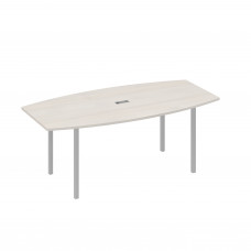 Стол для переговоров 200 на каркасе DUE дуб / металлокаркас серый А4 С2 113 ДШ
