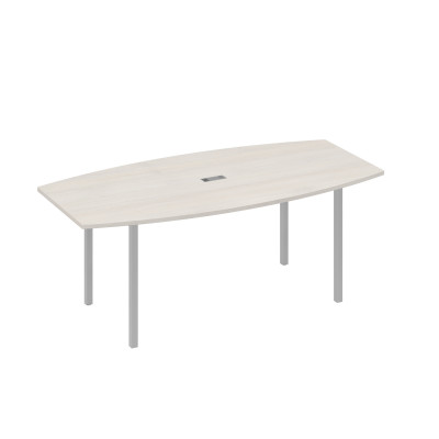 Стол для переговоров 200 на каркасе DUE дуб / металлокаркас серый А4 С2 113 ДШ
