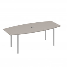 Стол для переговоров 220 с каркасом DUE мокко премиум / металлокаркас серый А4 С2 114 МП