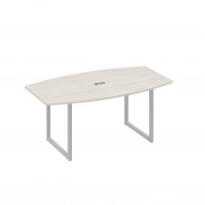 Стол для переговоров 180 на каркасе QUATTRO дуб / металлокаркас серый А4 С4 112 ДШ