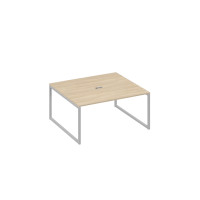 Стол переговорный 160 на каркасе QUATTRO дуб скандинавский / металлокаркас серый А4 С4 136 ДК