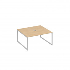 Стол переговорный 160 на каркасе QUATTRO натуральный дуб / металлокаркас серый А4 С4 136 НД
