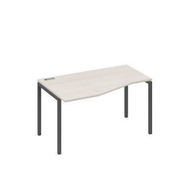 Стол "Техно" левый металлокаркас DUE эргономичный дуб / металлокаркас антрацит А4 А2 063 ДШ