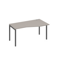Стол эргономичный правый "Техно" на металлокаркасе DUE мокко премиум / металлокаркас антрацит А4 А2 066 МП