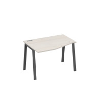 Стол "Техно" эргономичный на металлокаркасе TRE левый дуб / металлокаркас антрацит А4 А3 061 ДШ