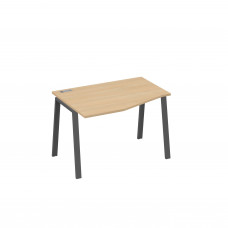 Стол "Техно" эргономичный на металлокаркасе TRE левый натуральный дуб / металлокаркас антрацит А4 А3 061 НД