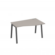 Стол "Техно" на металлокаркасе TRE эргономичный правый мокко премиум / металлокаркас антрацит А4 А3 064 МП