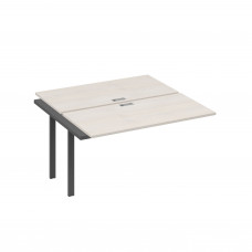 Секция (2х140) стола рабочей станции опоры UNO дуб / металлокаркас антрацит А4 А1 174-1 ДШ