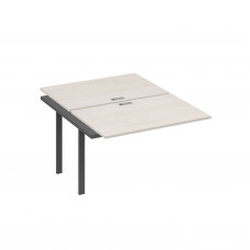 Секция стола станции на каркасе TRE 2х120 дуб / металлокаркас антрацит А4 А3 176-1 ДШ