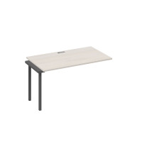 Секция 140х80 рабочей станции на каркасе DUE дуб / металлокаркас антрацит А4 А2 024-1 ДШ