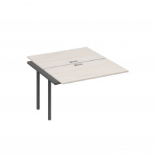 Секция стола рабочей станции каркас DUE (2х120) дуб / металлокаркас антрацит А4 А2 173-1 ДШ