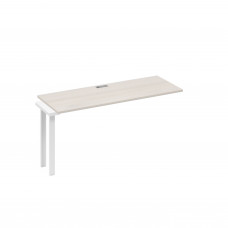 Секция стола 160 станции с опорами TRE дуб / металлокаркас белый А4 Б3 005-1 ДШ